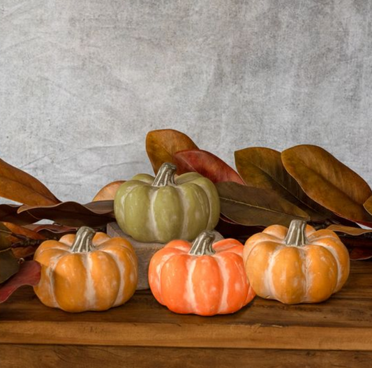Ceramic Pumpkin, Feathered Farmhouse