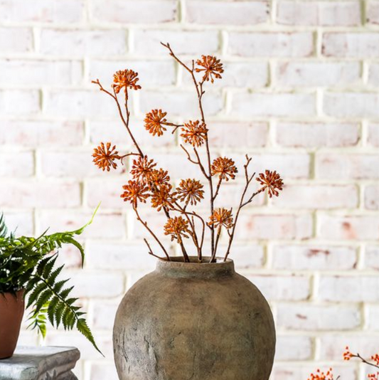 Orange Berry Spray, Feathered Farmhouse