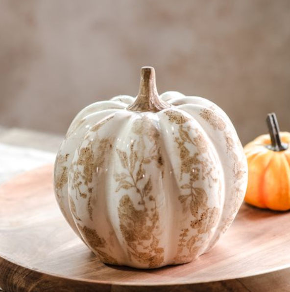 Beige Heirloom Pumpkin, Feathered Farmhouse