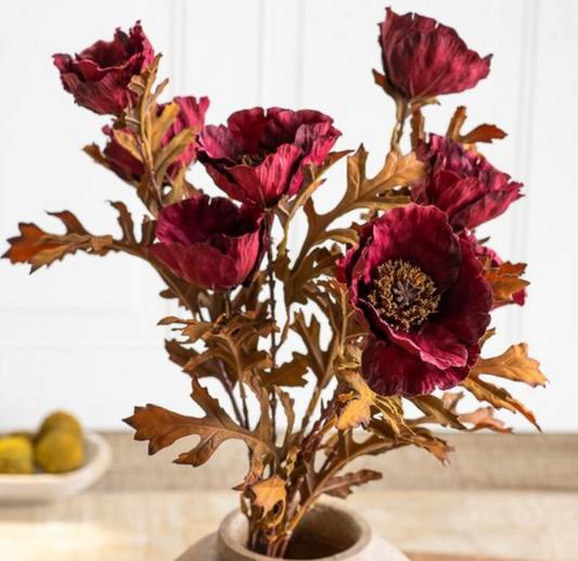 Poppy Flower Bundle, Feathered Farmhouse