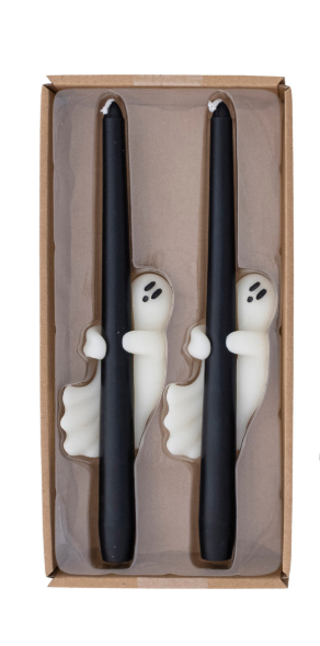 Ghostly Taper Candles, Feathered Farmhouse