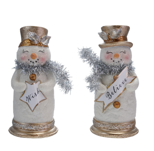 Tinsel Scarf Snowman, The Feathered Farmhouse