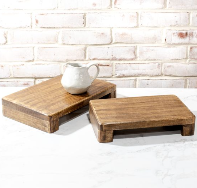 Mango Wood Riser, The Feathered Farmhouse