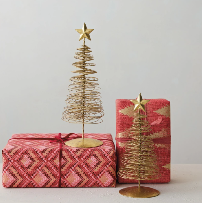 Metal Wire Christmas Tree with Star, The Feathered Farmhouse