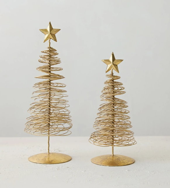 Metal Wire Christmas Tree with Star, The Feathered Farmhouse