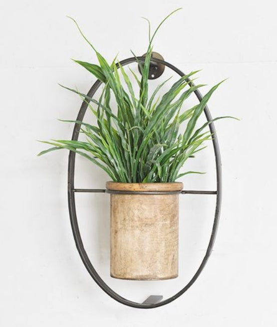 Hanging Wall Planter, Feathered Farmhouse