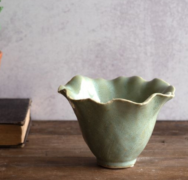 Light Green Deco Planter, The Feathered Farmhouse