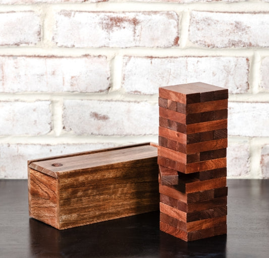 Mango Wood Jenga Game, The Feathered Farmhouse