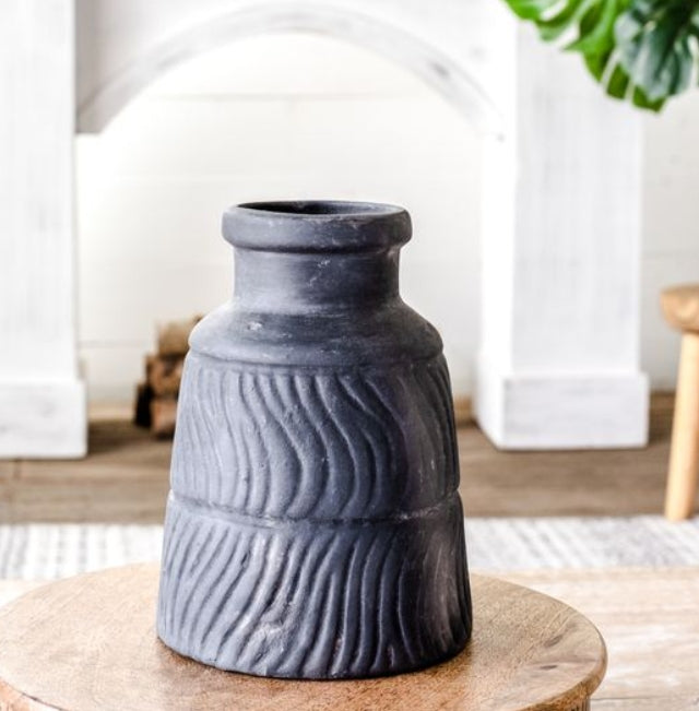 Black Matte Vase, The Feathered Farmhouse