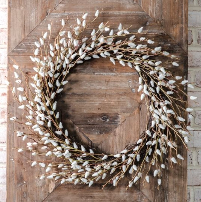 Pussy Willow Wreath, The Feathered Farmhouse