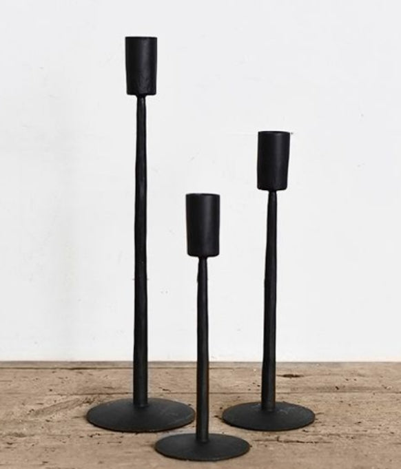 Black Metal Candle Holders, The Feathered Farmhouse