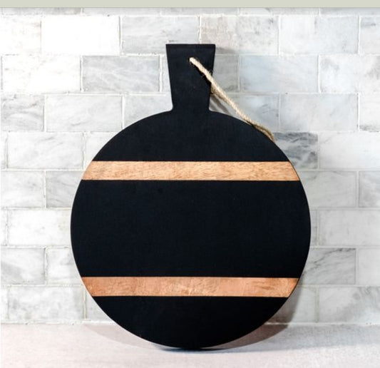 Black Deco Serving Board, Feathered Farmhouse