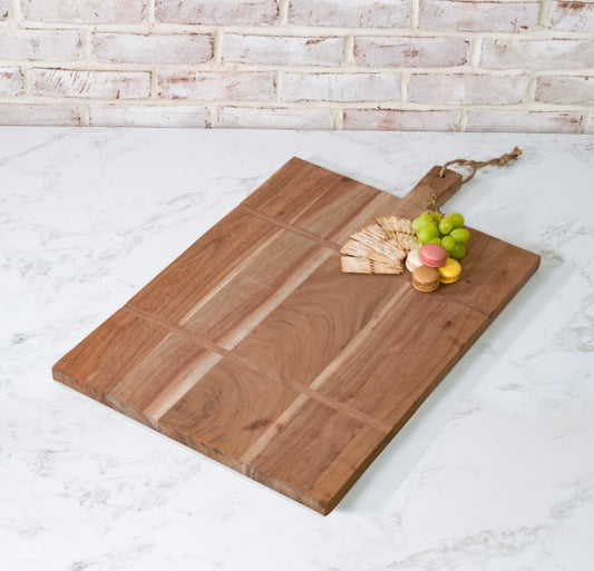 Rectangle Wood Serving Board, Feathered Farmhouse