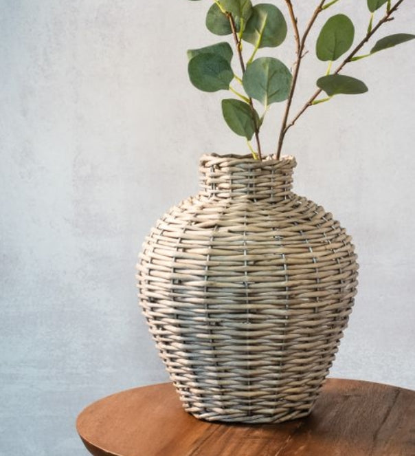 Grey Willow Vase, Feathered Farmhouse