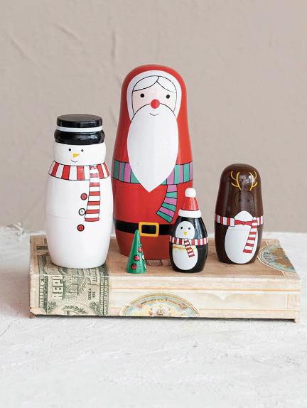 Holiday Icon Nesting Dolls, The Feathered Farmhouse