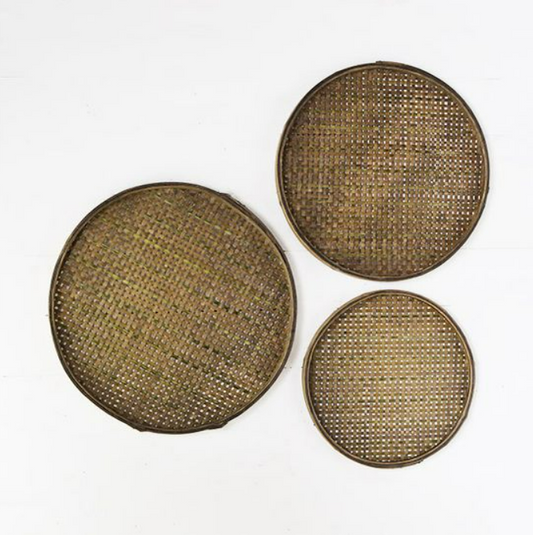 Bamboo Sifting Trays, Feathered Farmhouse