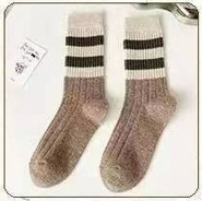 Rib Knit Color Block Stripe Socks, Feathered Farmhouse