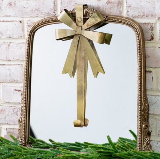 Bow Wreath Hanger, Feathered Farmhouse