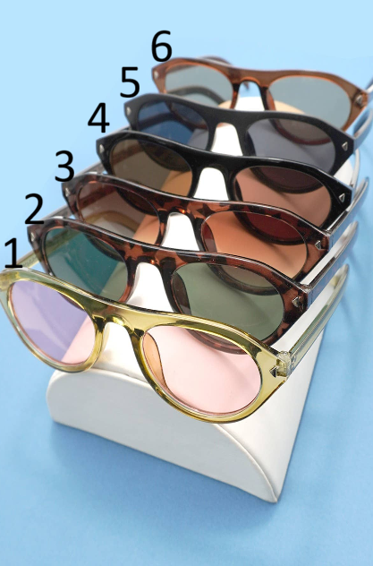 Retro Acetate Frame Sunglasses, Feathered Farmhouse