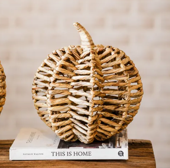 Water Hyacinth Pumpkin, Feathered Farmhouse