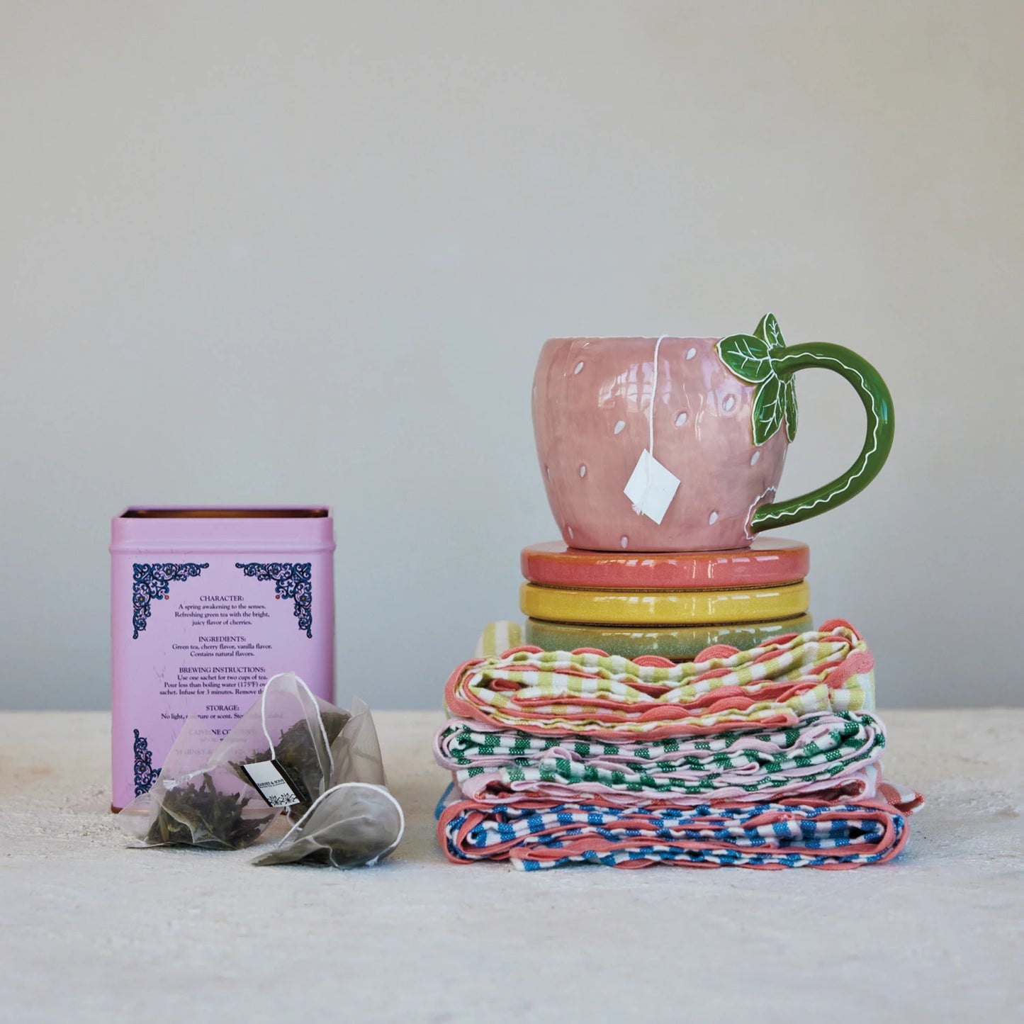 Strawberry Mug, Feathered Farmhouse