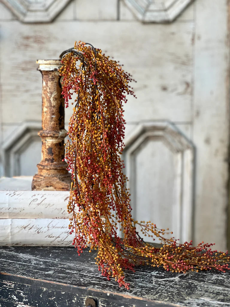Torchlight Berries Hanging, Feathered Farmhouse