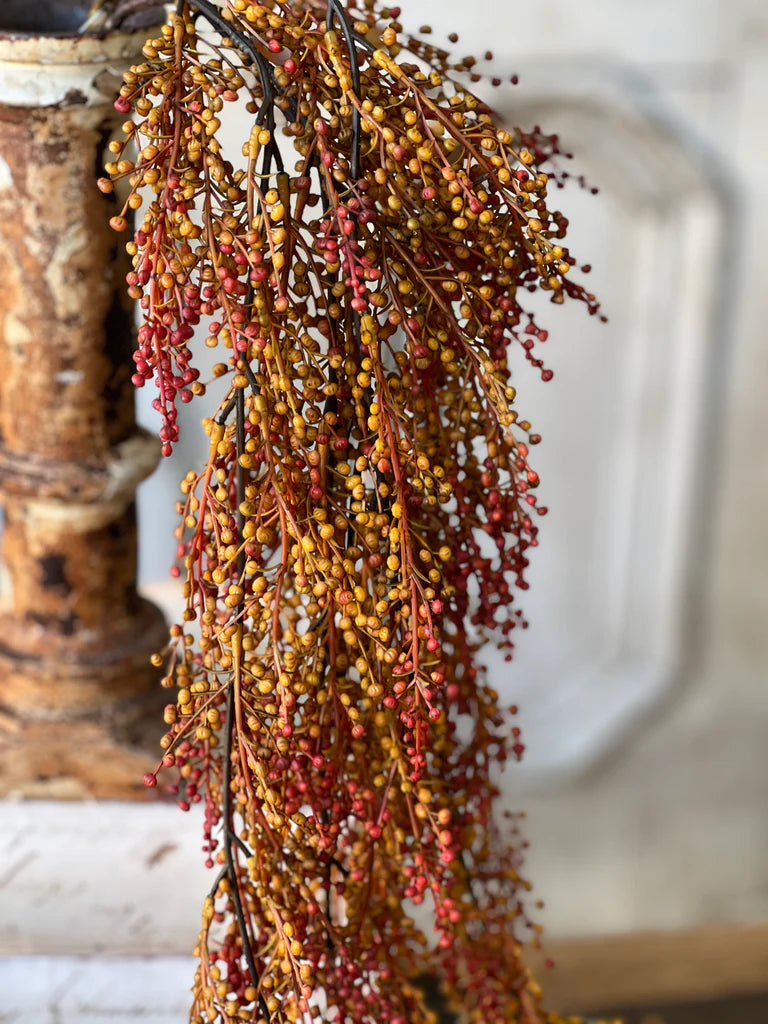 Torchlight Berries Hanging, Feathered Farmhouse