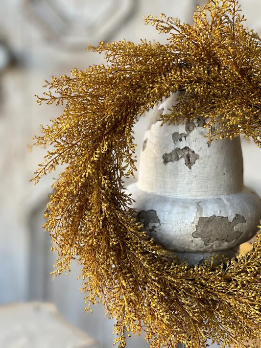 Maize Whickham Wheat Candle Ring, Feathered Farmhouse