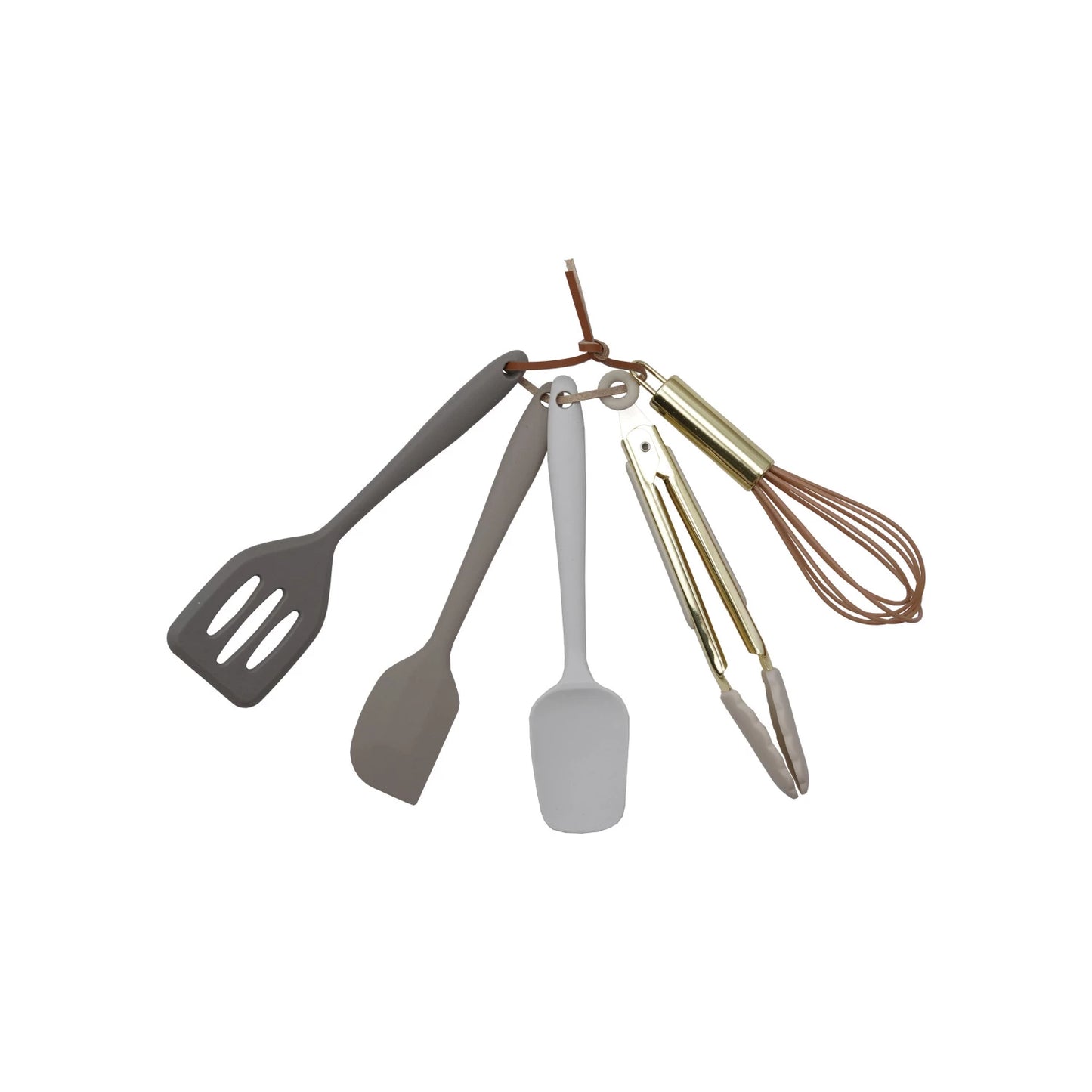 Silicone & Metal Mini Kitchen Tools, Feathered Farmhouse