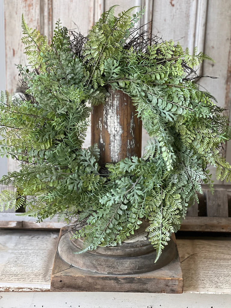 Understory Fern Wreath, Feathered Farmhouse