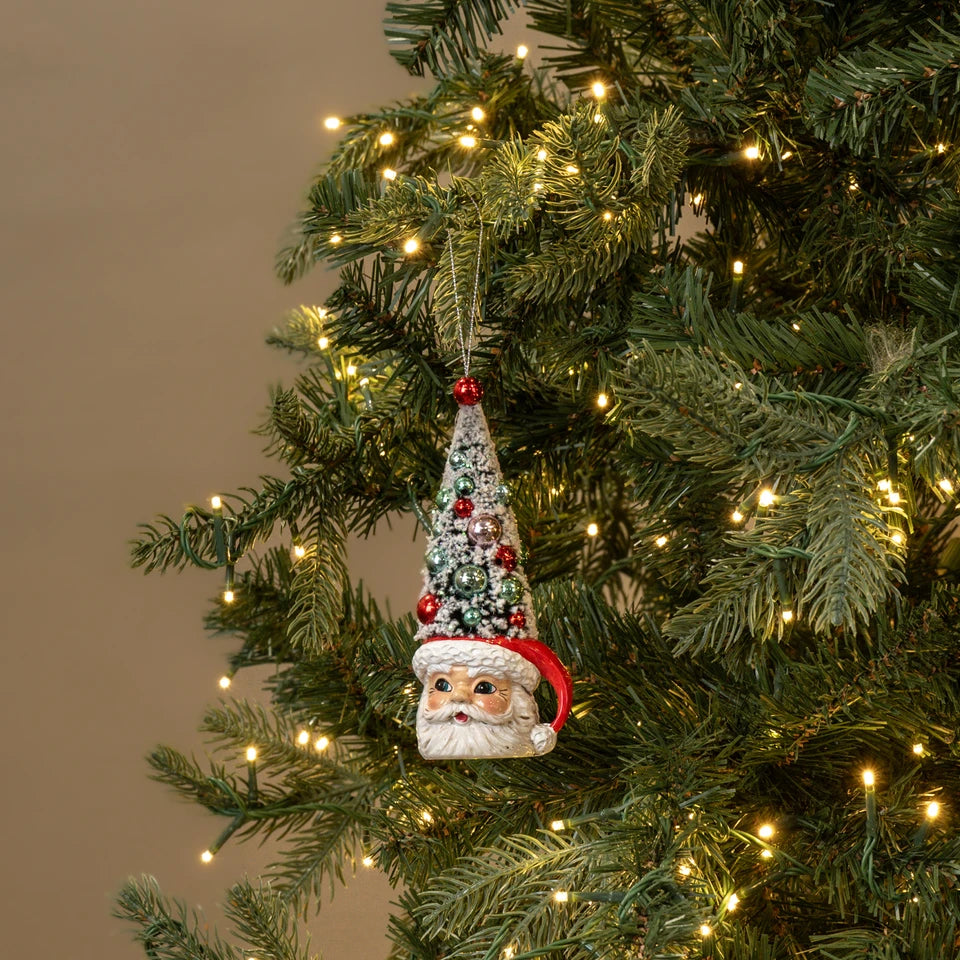 Santa Mug with Tree Ornament, The Feathered Farmhouse