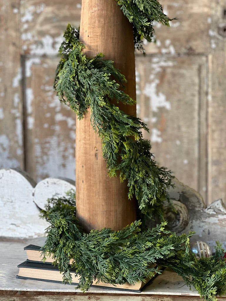 Clifton Hills Cedar Garland, Feathered Farmhouse