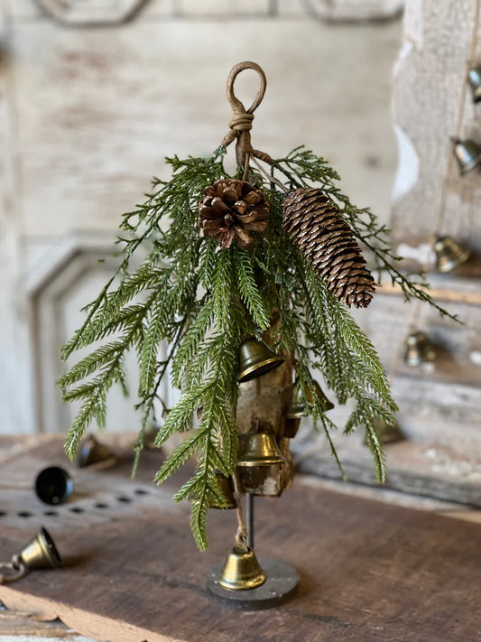 Crescendo Bell Greens Hanging, Feathered Farmhouse