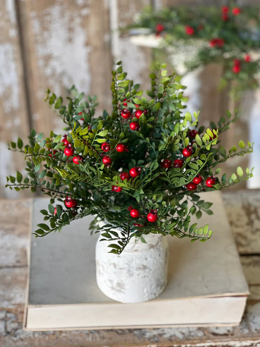 Lively Berry Bough Bush, Feathered Farmhouse