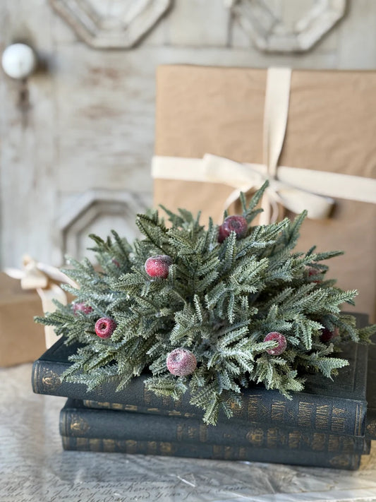 Peppermint Frost Orb, Feathered Farmhouse