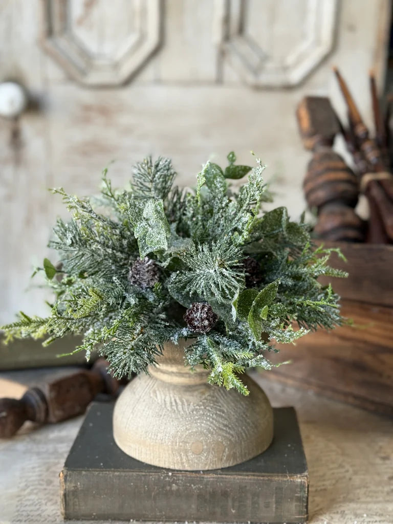 Snowy Cedarcone Orb, Feathered Farmhouse