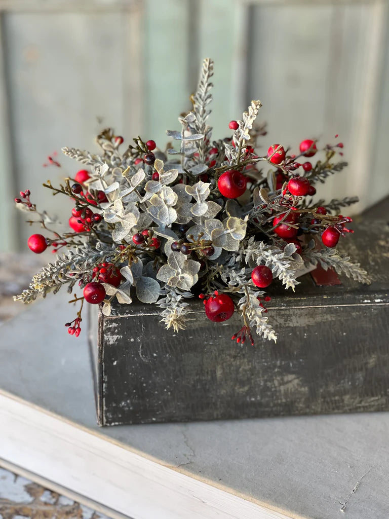 Cashel Berry Eucalyptus Orb, Feathered Farmhouse