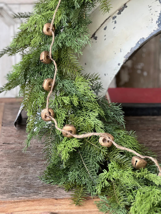 Gold Song Garland, Feathered Farmhouse