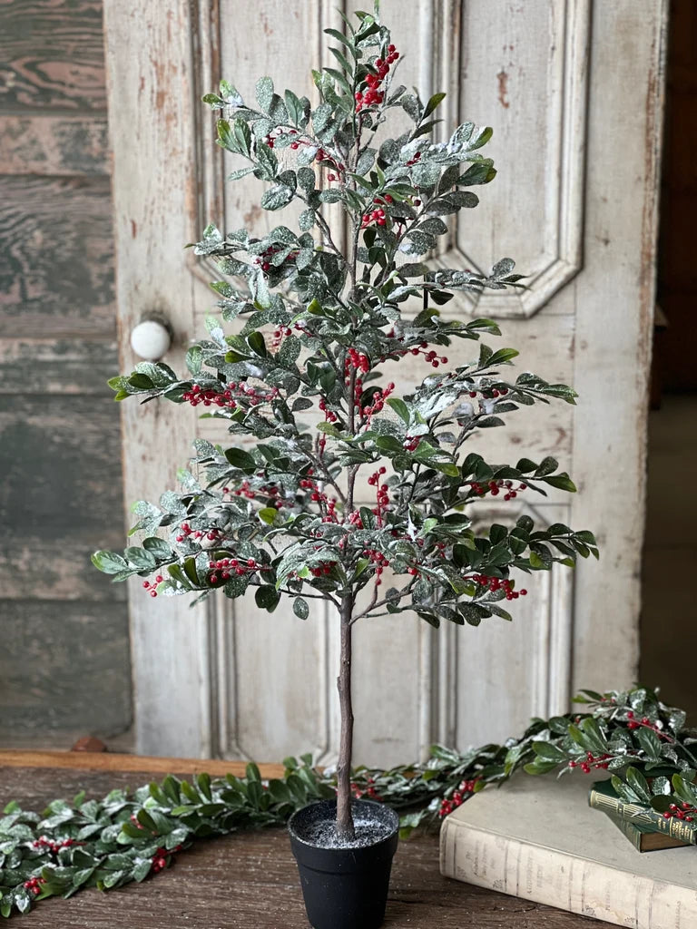 Holly Jolly Greens Tree, Feathered Farmhouse