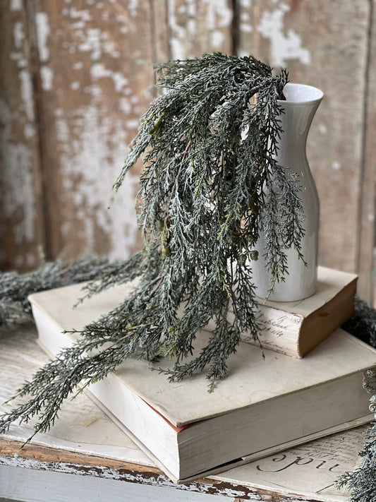 Frosted Twilight Cedar Hanging, Feathered Farmhouse