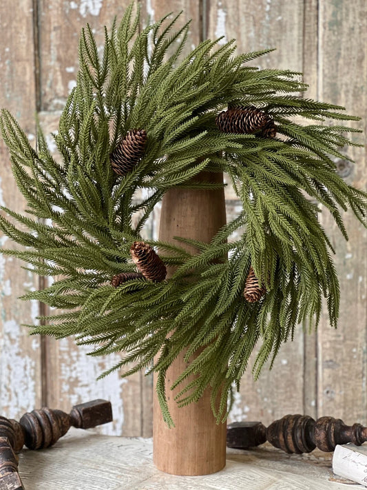 Norfolk Ridge Wreath, Feathered Farmhouse