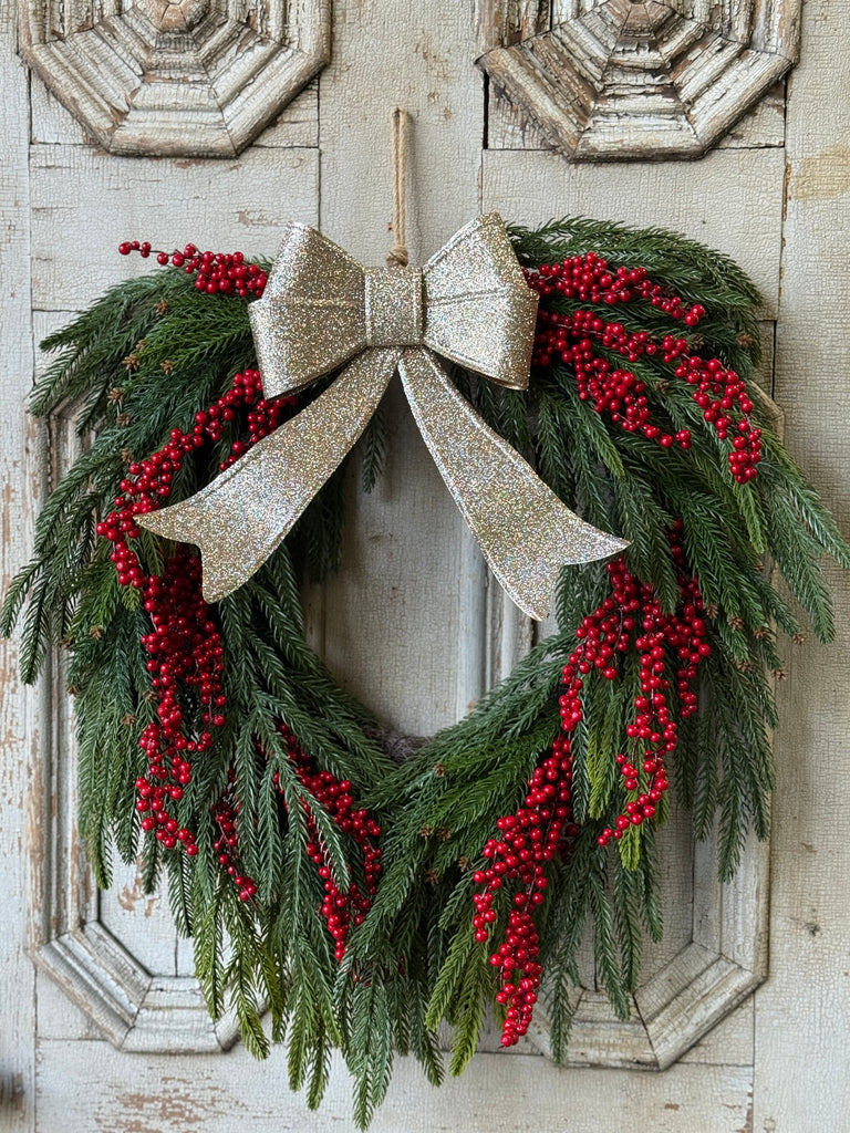Sparkling Sashes Bow, Feathered Farmhouse