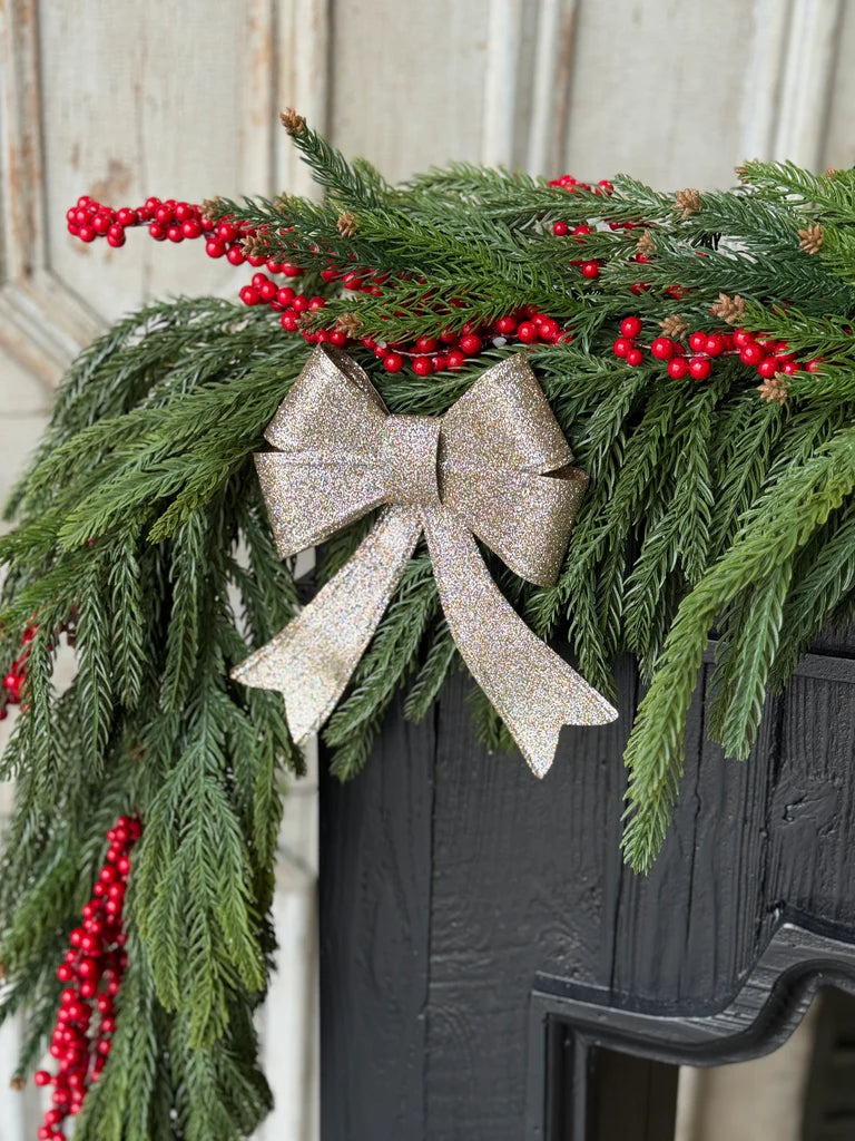 Sparkling Sashes Bow, Feathered Farmhouse