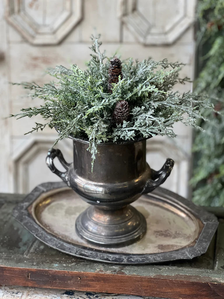 Silver Thread Cedar Orb, Feathered Farmhouse