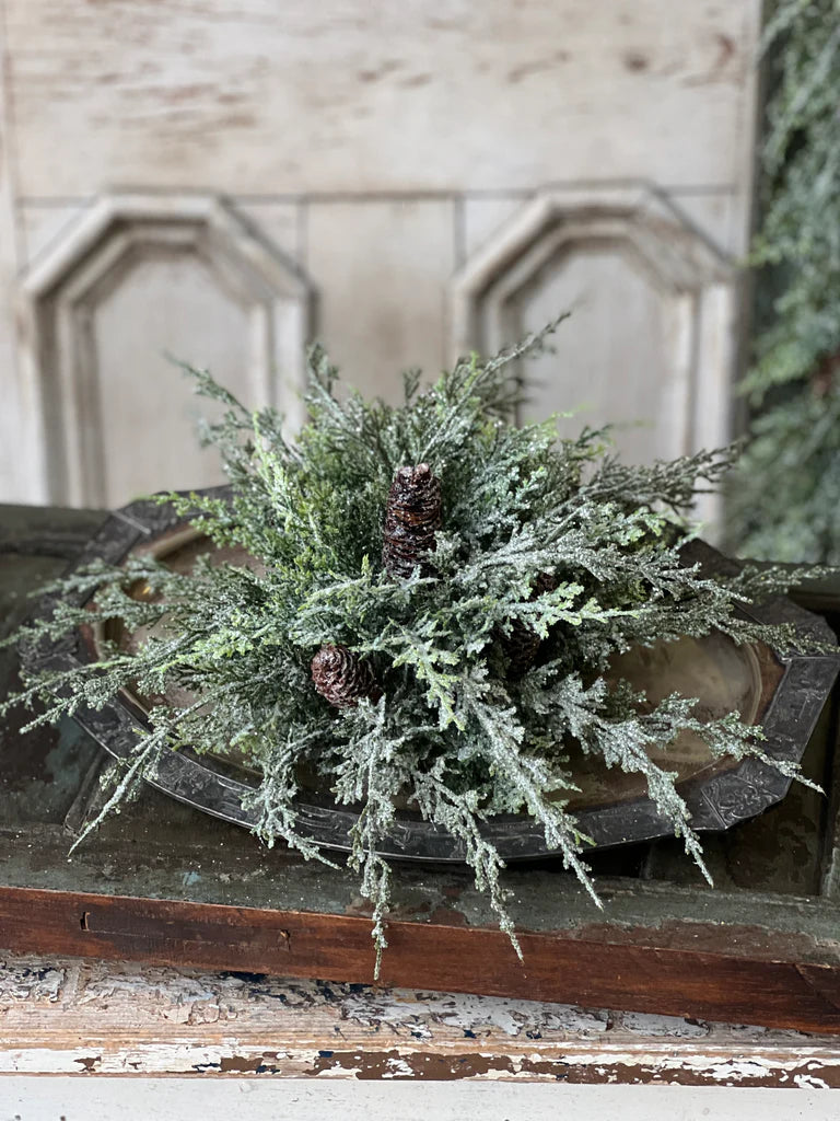 Silver Thread Cedar Orb, Feathered Farmhouse
