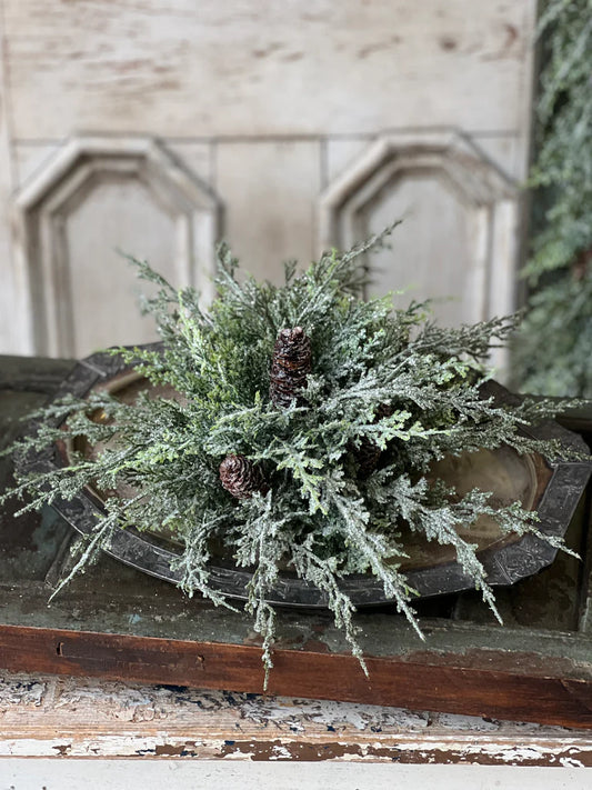 Silver Thread Cedar Orb, Feathered Farmhouse