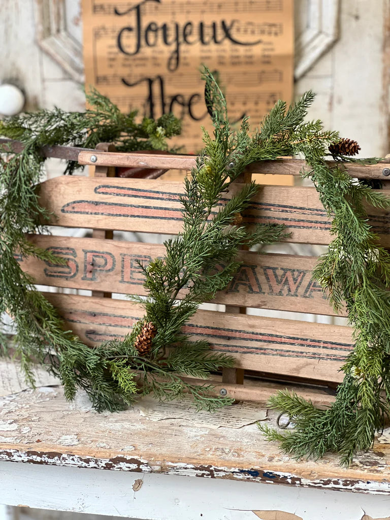 Telluride Spruce Garland, Feathered Farmhouse