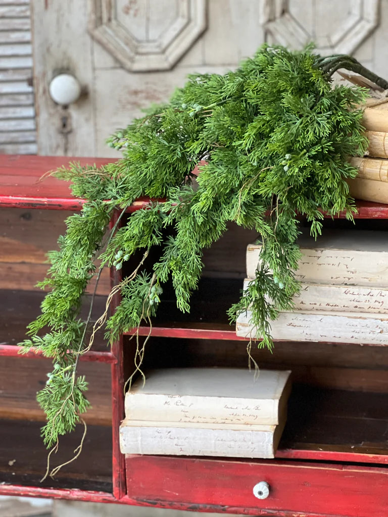 Dripping Cedar Hanging, Feathered Farmhouse