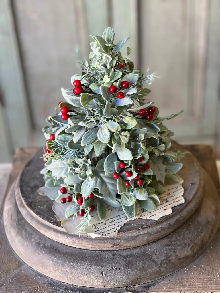 Berry Bright Greens Tree, Feathered Farmhouse