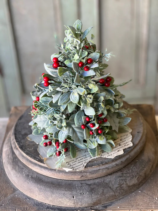 Berry Bright Greens Tree, Feathered Farmhouse